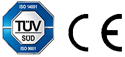 Logos CE TUV Aquavia Spa