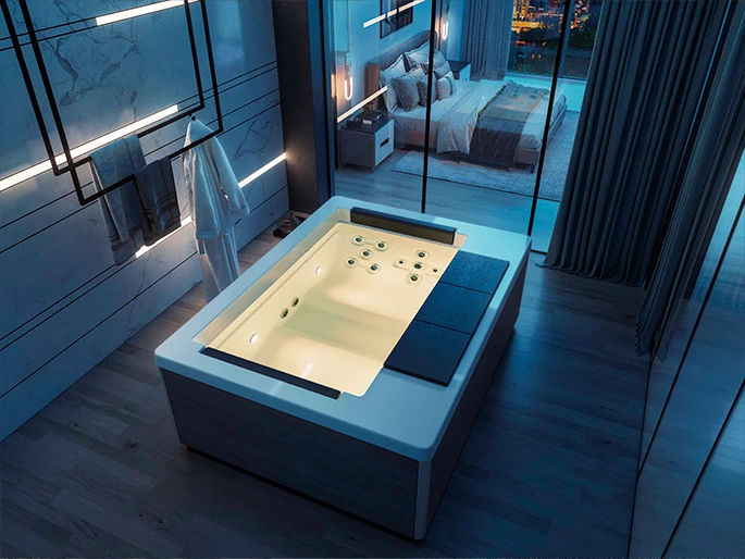 aquavia spa binnen spa voor hotel, jacuzzi suite model
